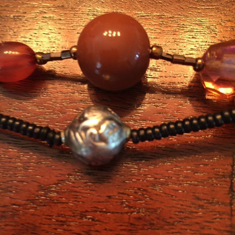Double Strand Beaded Necklace - Picture 3 of 5